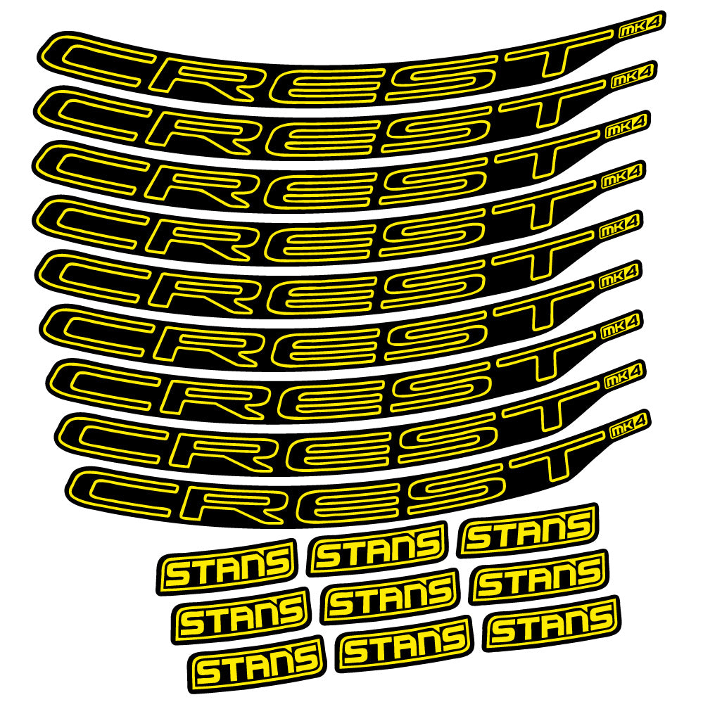 Aufkleber Stans Crest MK4 Ver.1, MTB-Rad 29, Fahrradaufkleber Vinyl