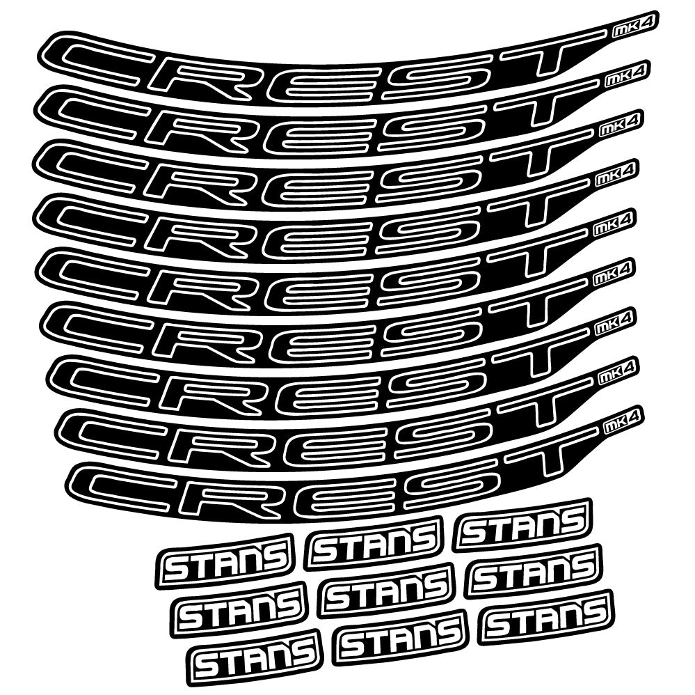 Aufkleber Stans Crest MK4 Ver.1, MTB-Rad 29, Fahrradaufkleber Vinyl