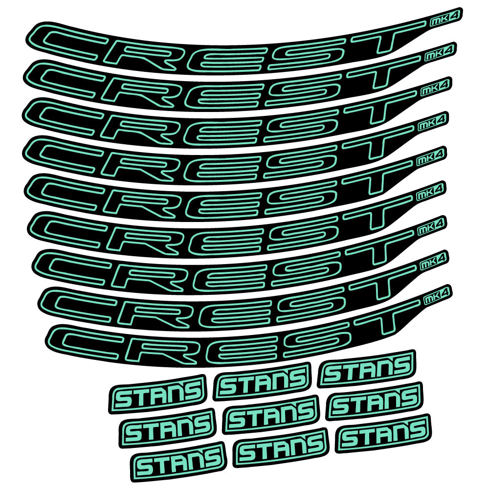 Aufkleber Stans Crest MK4 Ver.1, MTB-Rad 29, Fahrradaufkleber Vinyl