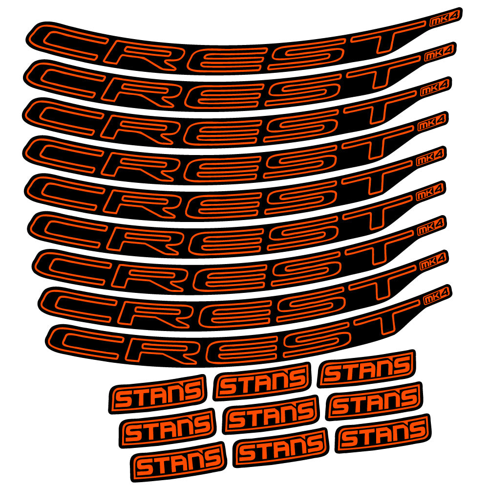 Aufkleber Stans Crest MK4 Ver.1, MTB-Rad 29, Fahrradaufkleber Vinyl
