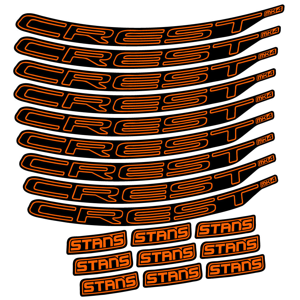 Aufkleber Stans Crest MK4 Ver.1, MTB-Rad 29, Fahrradaufkleber Vinyl