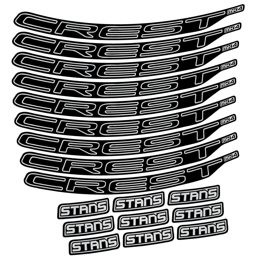 Aufkleber Stans Crest MK4 Ver.1, MTB-Rad 29, Fahrradaufkleber Vinyl