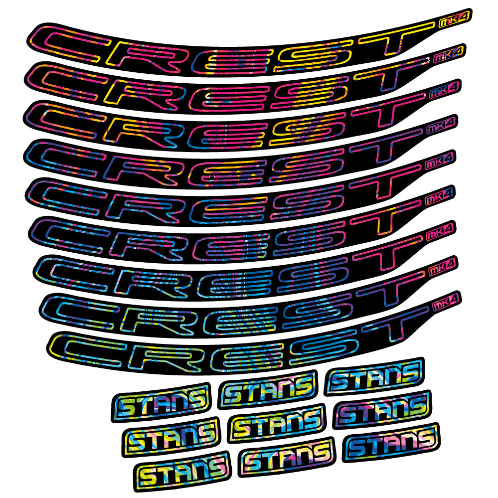 Aufkleber Stans Crest MK4 Ver.1, MTB-Rad 29, Fahrradaufkleber Vinyl
