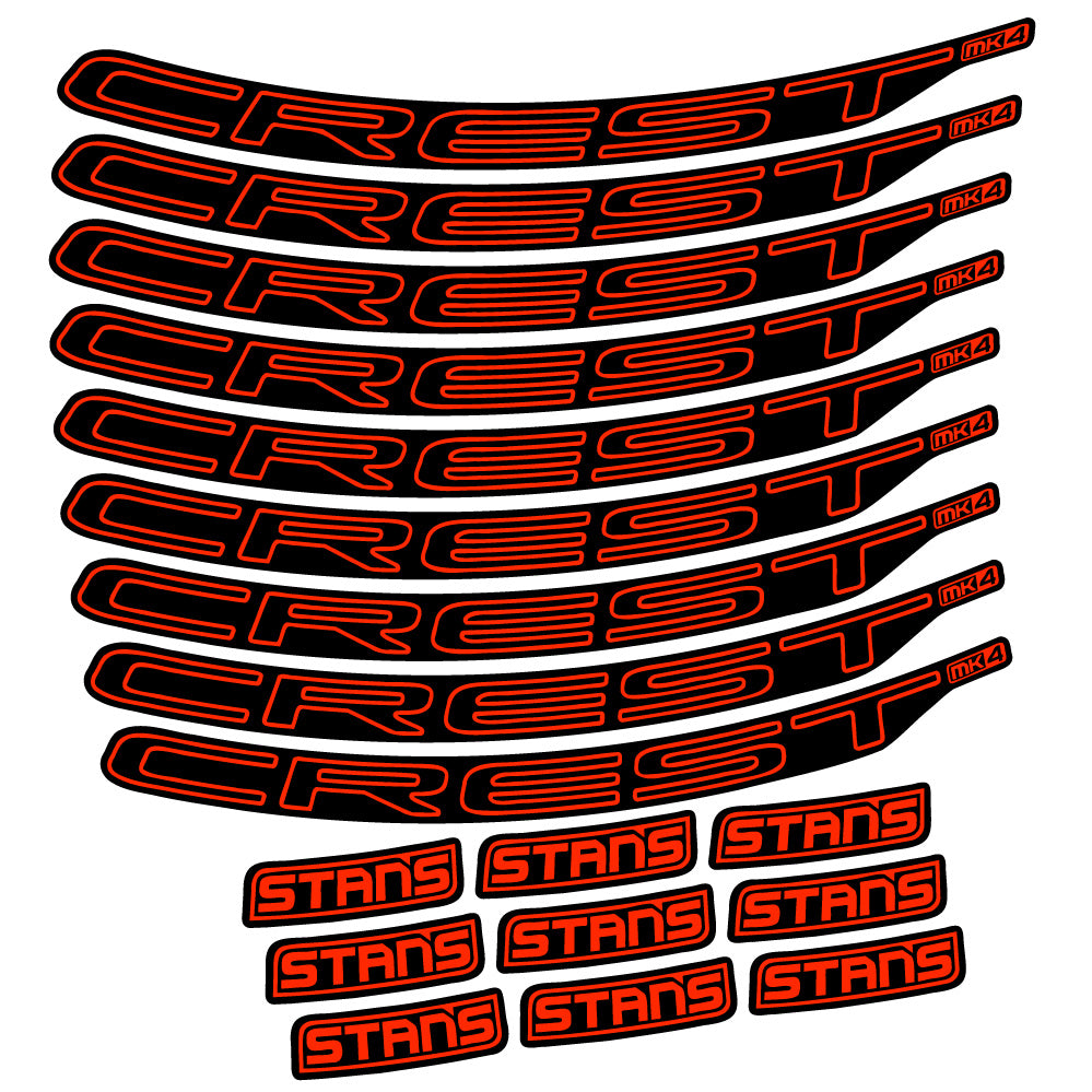 Aufkleber Stans Crest MK4 Ver.1, MTB-Rad 29, Fahrradaufkleber Vinyl