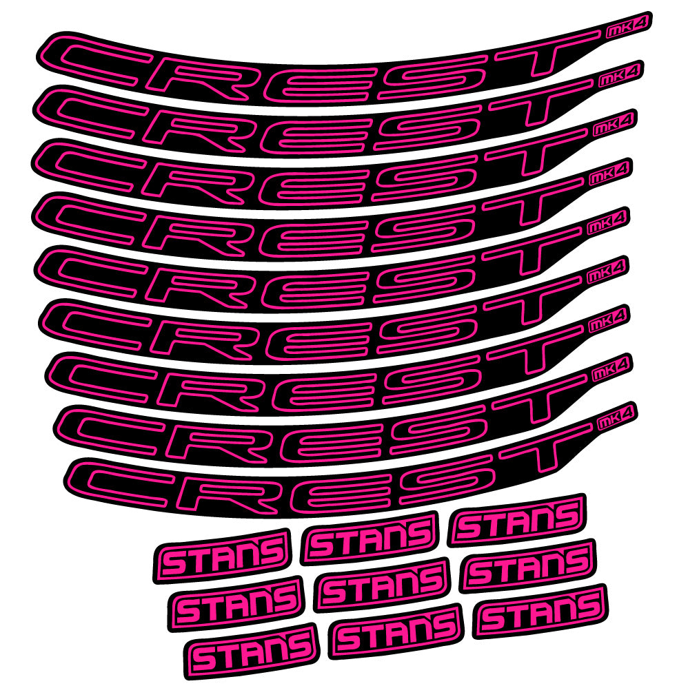 Aufkleber Stans Crest MK4 Ver.1, MTB-Rad 29, Fahrradaufkleber Vinyl
