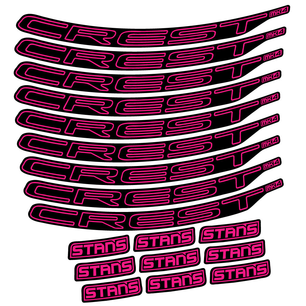 Aufkleber Stans Crest MK4 Ver.1, MTB-Rad 29, Fahrradaufkleber Vinyl