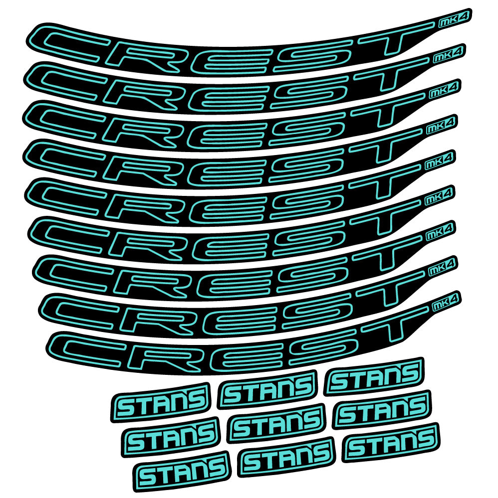 Aufkleber Stans Crest MK4 Ver.1, MTB-Rad 29, Fahrradaufkleber Vinyl