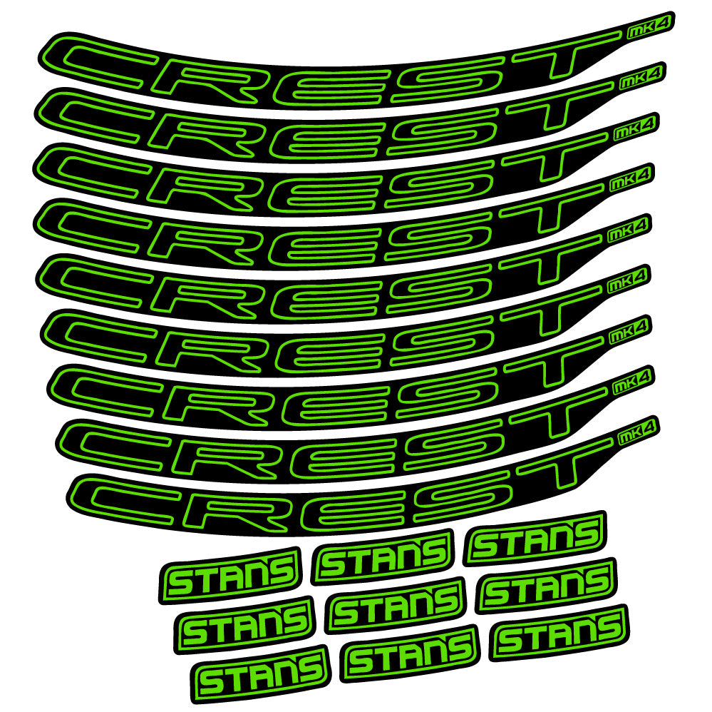 Aufkleber Stans Crest MK4 Ver.1, MTB-Rad 29, Fahrradaufkleber Vinyl