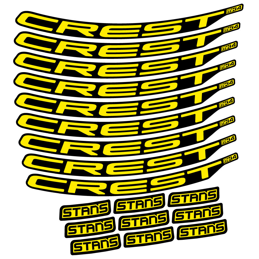 Aufkleber Stans Crest MK4 Ver.2, MTB-Rad 29, Fahrradaufkleber Vinyl