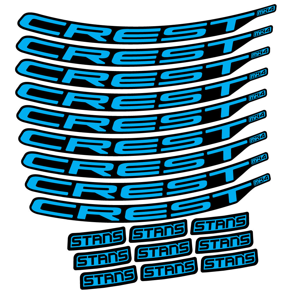 Aufkleber Stans Crest MK4 Ver.2, MTB-Rad 29, Fahrradaufkleber Vinyl