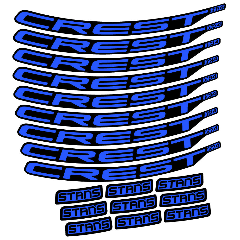 Aufkleber Stans Crest MK4 Ver.2, MTB-Rad 29, Fahrradaufkleber Vinyl