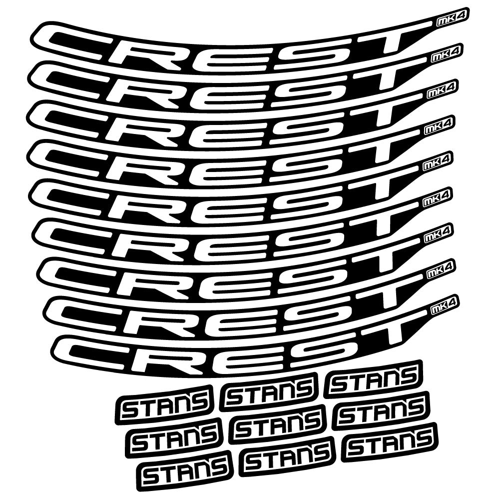 Aufkleber Stans Crest MK4 Ver.2, MTB-Rad 29, Fahrradaufkleber Vinyl