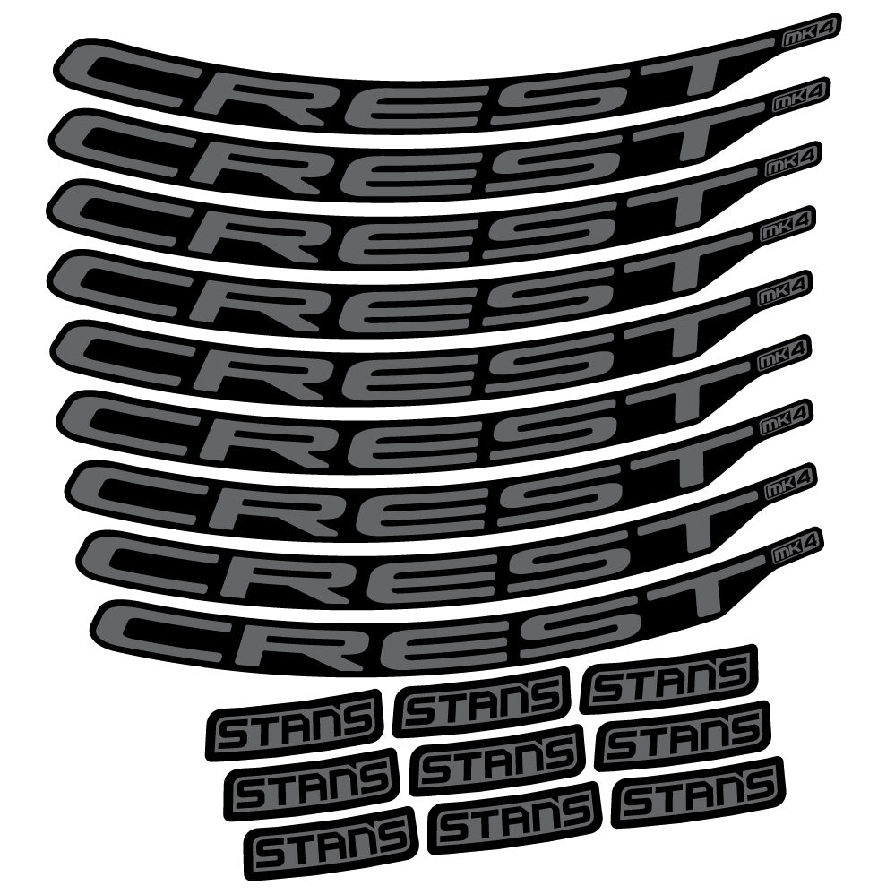 Aufkleber Stans Crest MK4 Ver.2, MTB-Rad 29, Fahrradaufkleber Vinyl