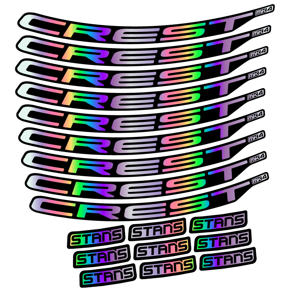 Aufkleber Stans Crest MK4 Ver.2, MTB-Rad 29, Fahrradaufkleber Vinyl