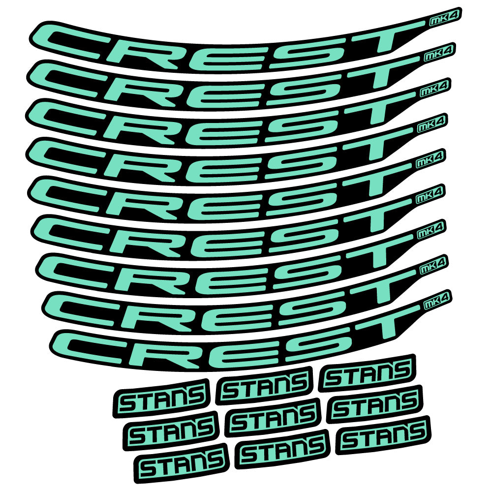Aufkleber Stans Crest MK4 Ver.2, MTB-Rad 29, Fahrradaufkleber Vinyl