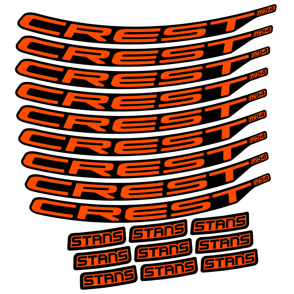 Aufkleber Stans Crest MK4 Ver.2, MTB-Rad 29, Fahrradaufkleber Vinyl