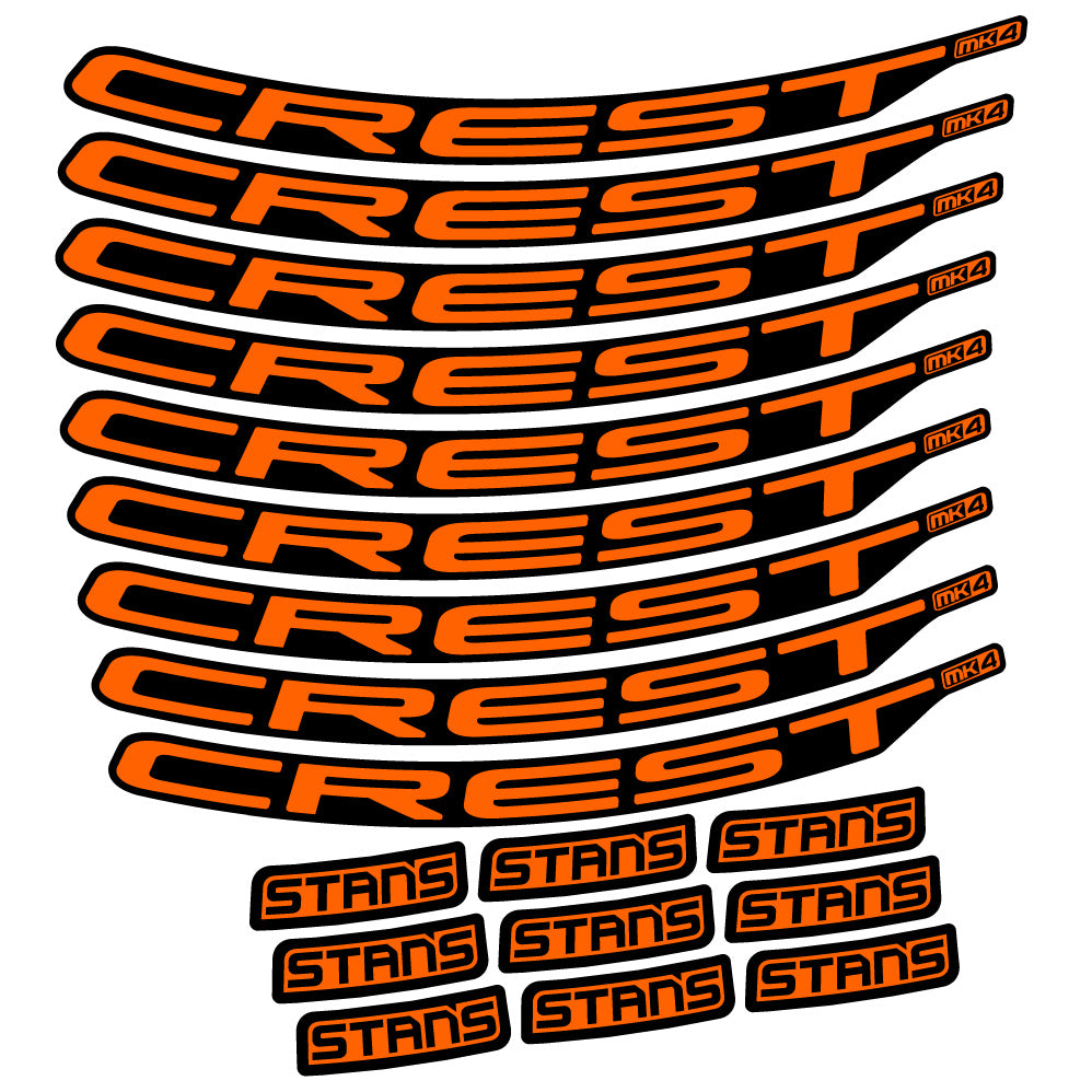 Aufkleber Stans Crest MK4 Ver.2, MTB-Rad 29, Fahrradaufkleber Vinyl