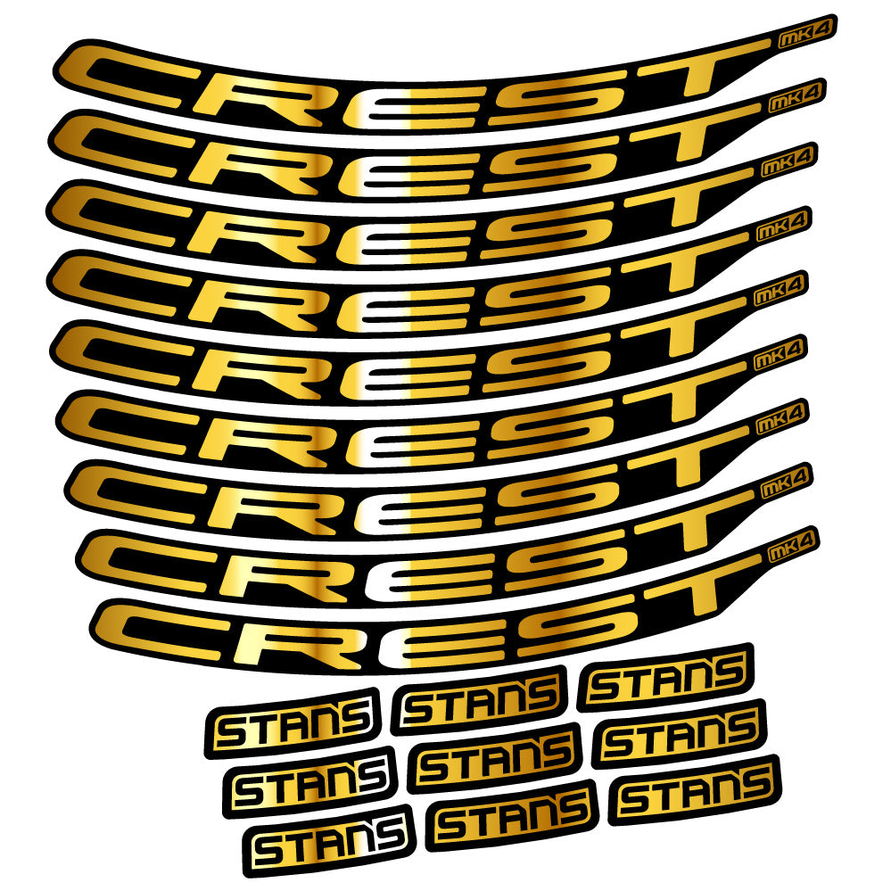 Aufkleber Stans Crest MK4 Ver.2, MTB-Rad 29, Fahrradaufkleber Vinyl