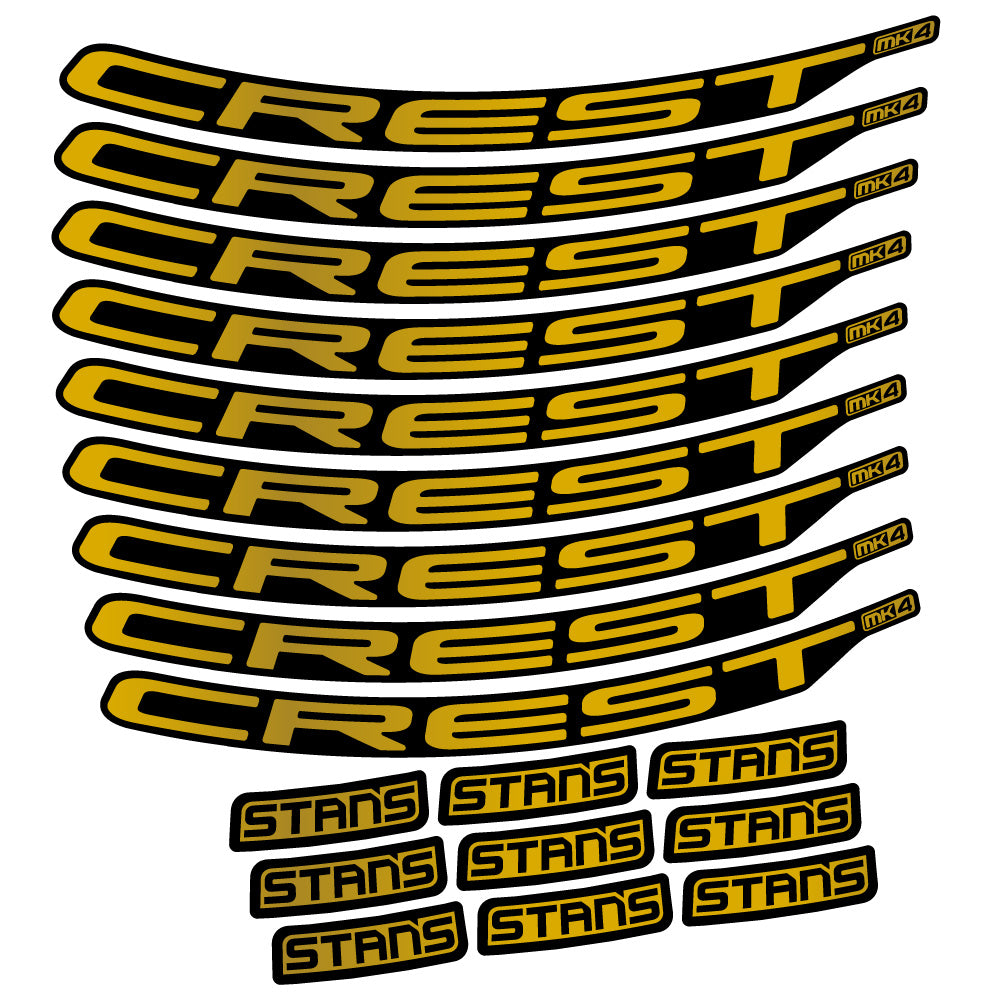 Aufkleber Stans Crest MK4 Ver.2, MTB-Rad 29, Fahrradaufkleber Vinyl