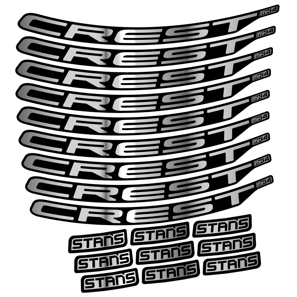 Aufkleber Stans Crest MK4 Ver.2, MTB-Rad 29, Fahrradaufkleber Vinyl