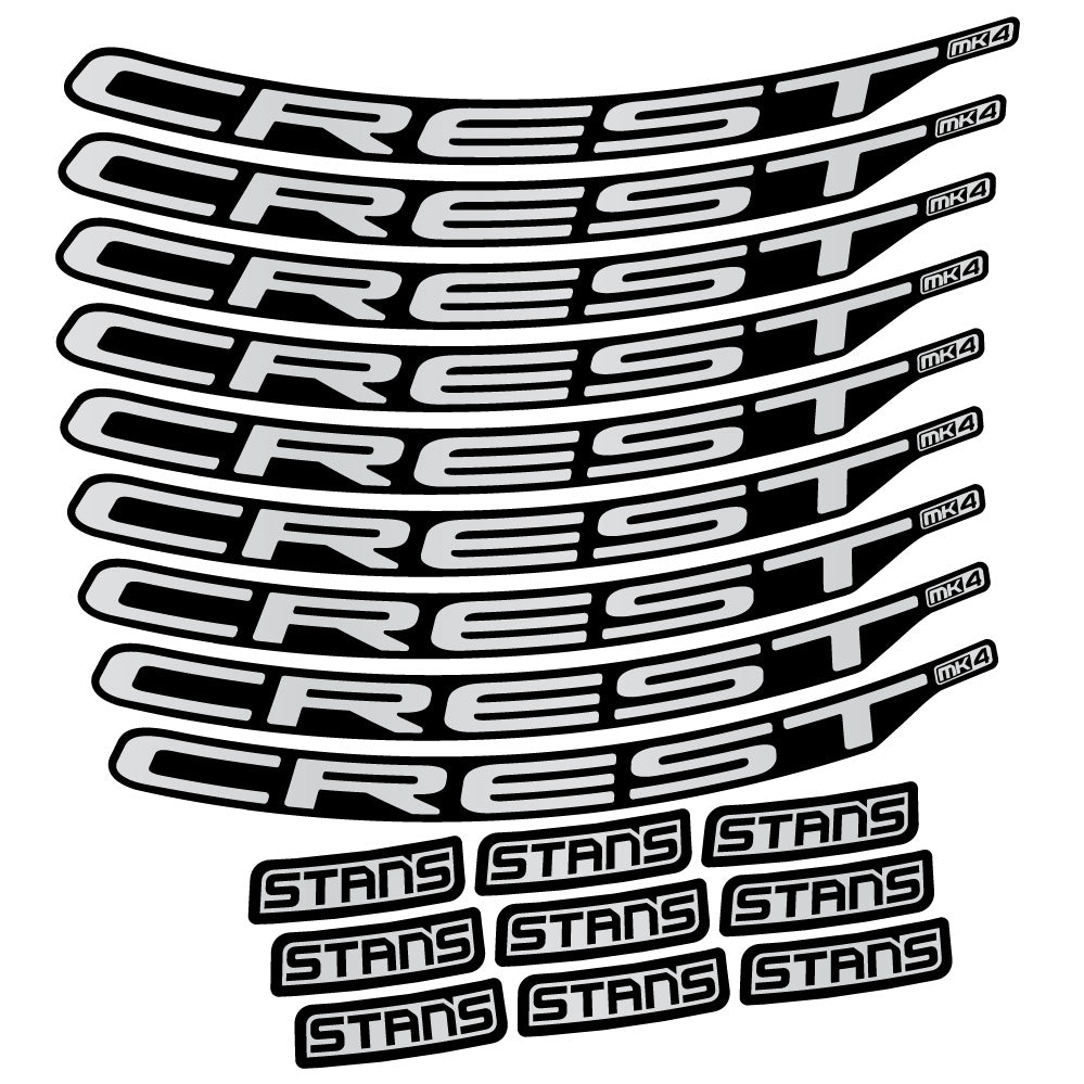 Aufkleber Stans Crest MK4 Ver.2, MTB-Rad 29, Fahrradaufkleber Vinyl