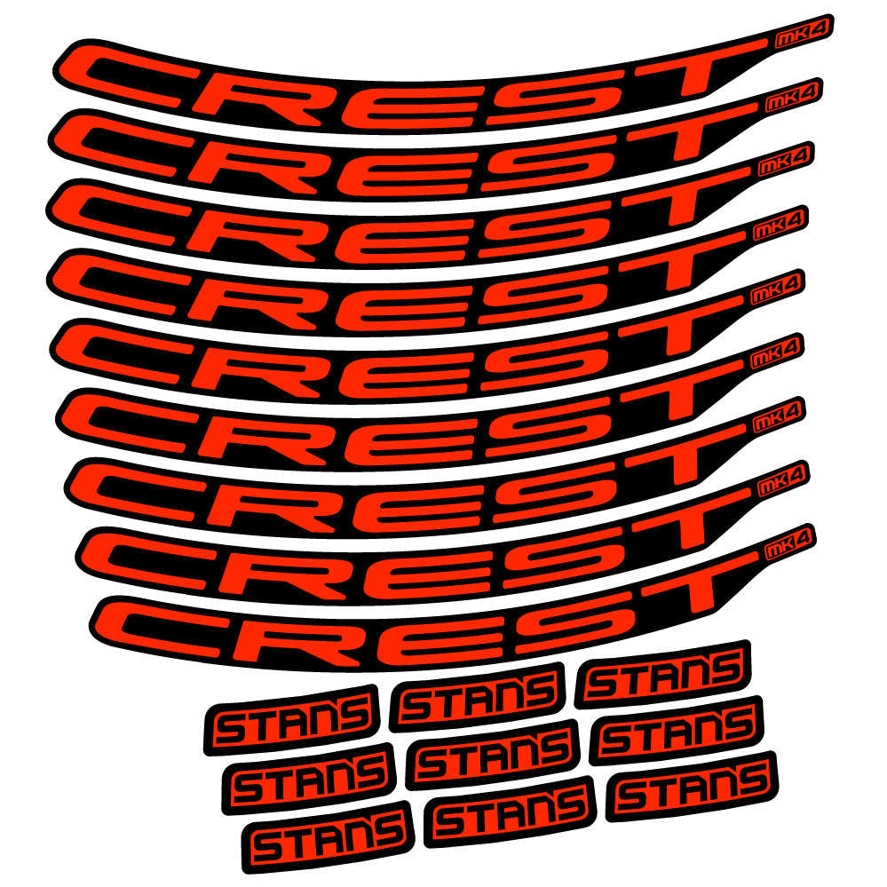 Aufkleber Stans Crest MK4 Ver.2, MTB-Rad 29, Fahrradaufkleber Vinyl