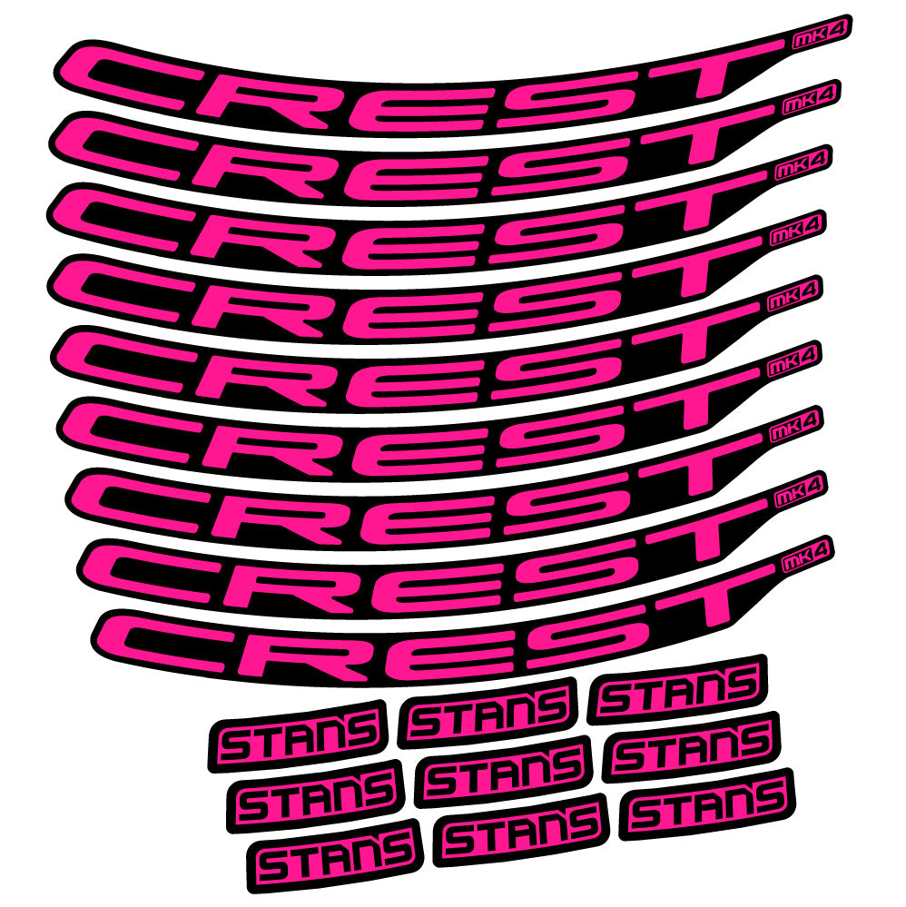 Aufkleber Stans Crest MK4 Ver.2, MTB-Rad 29, Fahrradaufkleber Vinyl