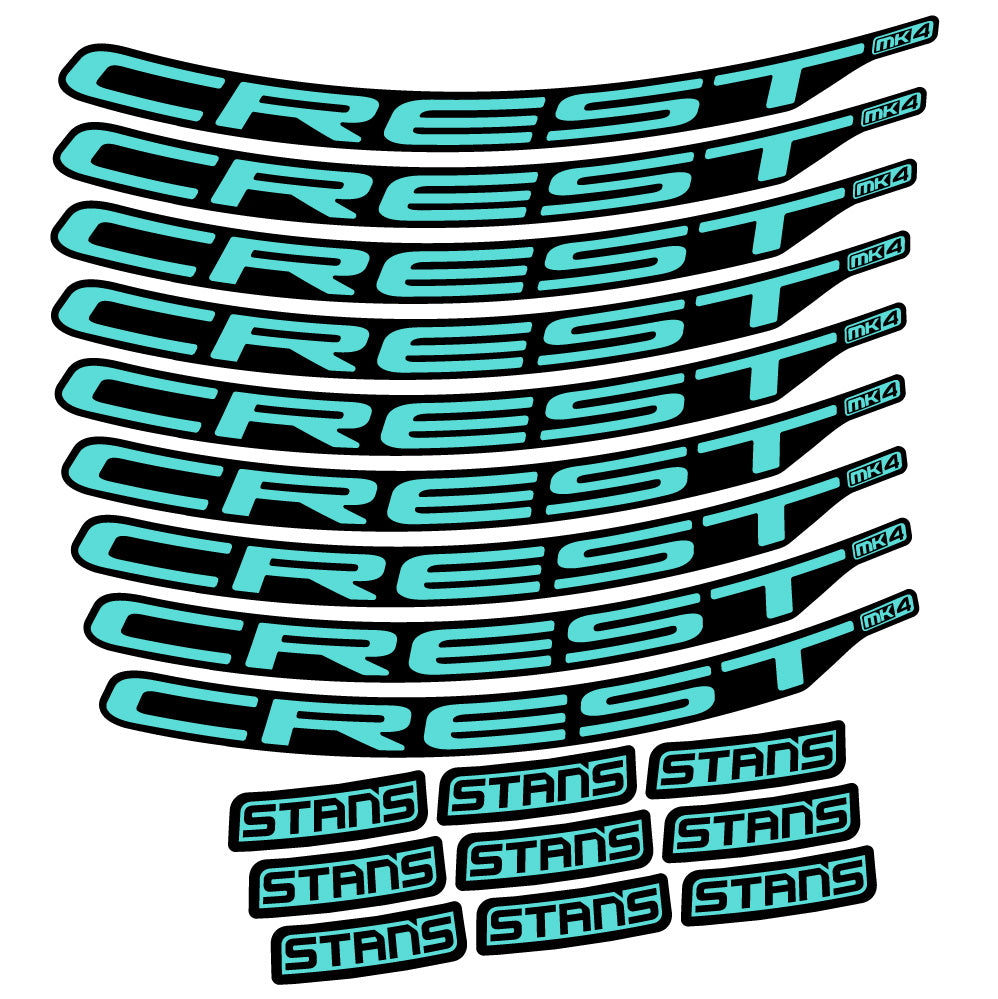 Aufkleber Stans Crest MK4 Ver.2, MTB-Rad 29, Fahrradaufkleber Vinyl
