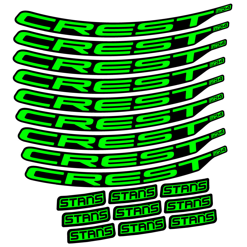 Aufkleber Stans Crest MK4 Ver.2, MTB-Rad 29, Fahrradaufkleber Vinyl