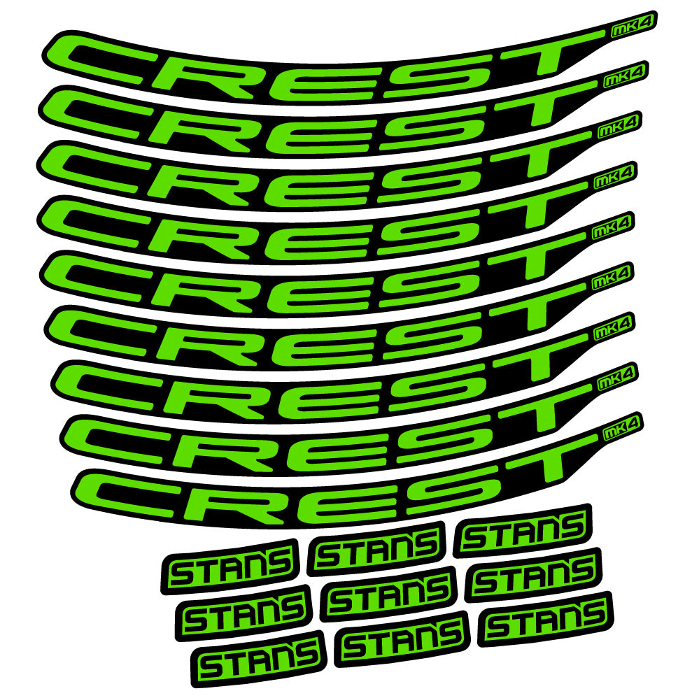 Aufkleber Stans Crest MK4 Ver.2, MTB-Rad 29, Fahrradaufkleber Vinyl