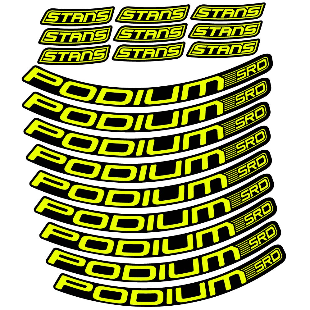 Decal Stans Podium SRD, MTB Wheel 29, bike sticker vinyl