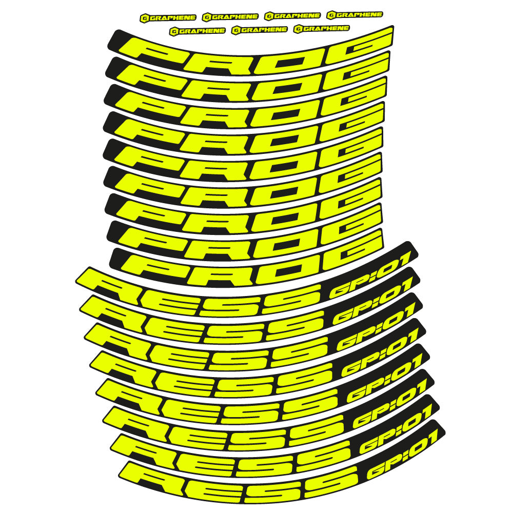 Decal Progress GP:01, MTB Wheel 29, bike sticker vinyl