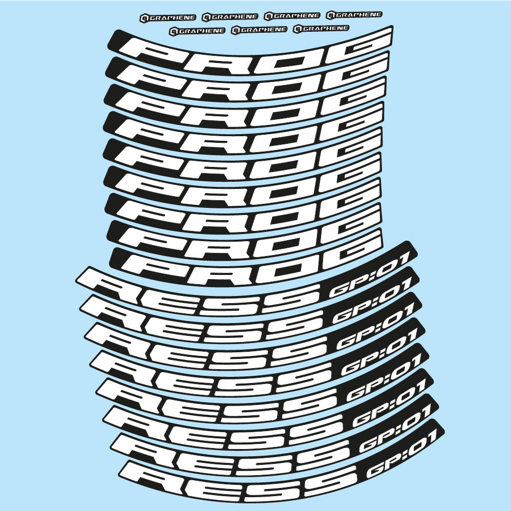 Decal Progress GP:01, MTB Wheel 29, bike sticker vinyl