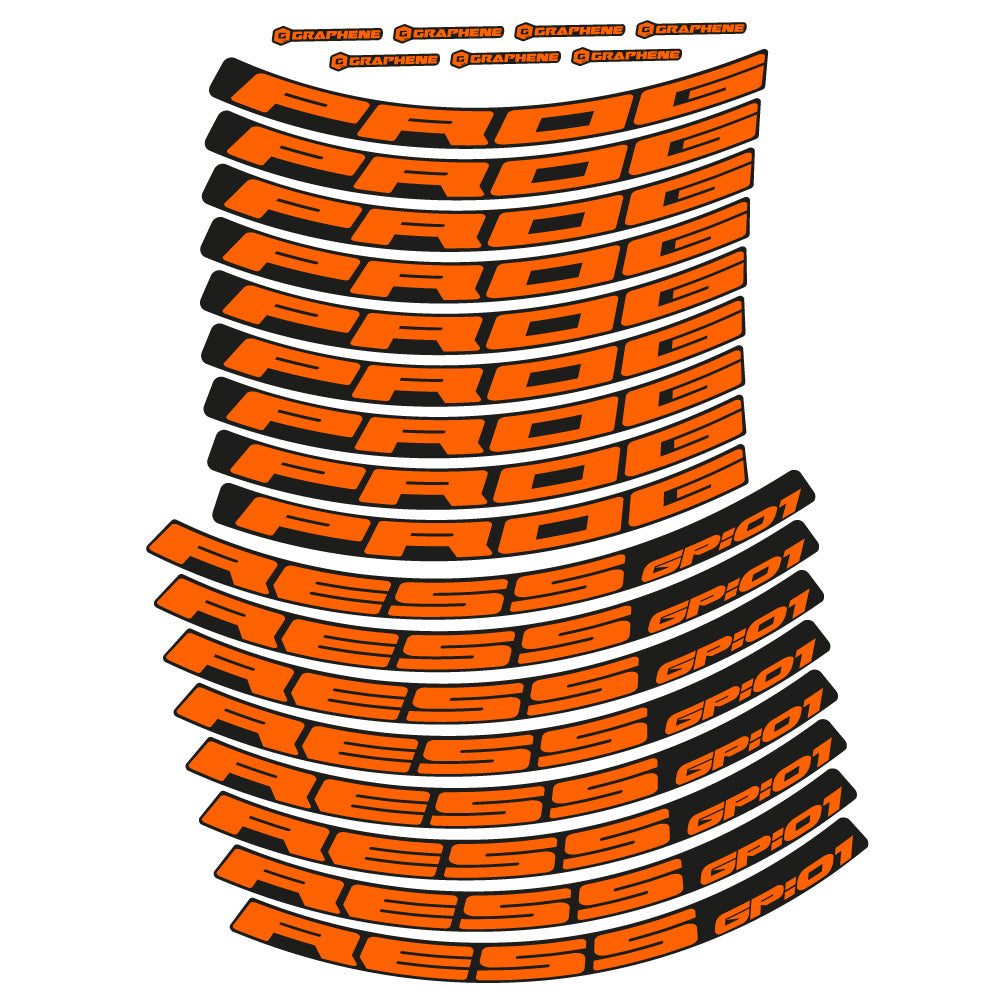 Decal Progress GP:01, MTB Wheel 29, bike sticker vinyl