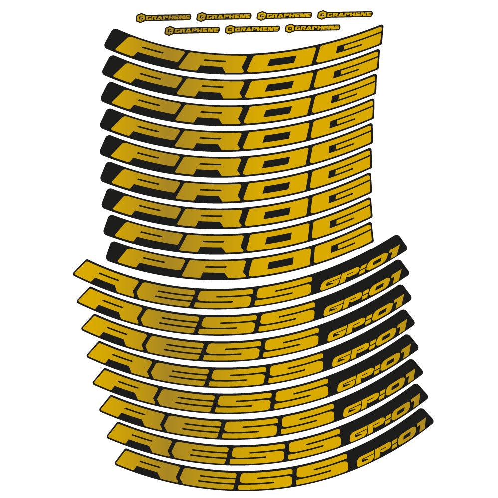 Decal Progress GP:01, MTB Wheel 29, bike sticker vinyl