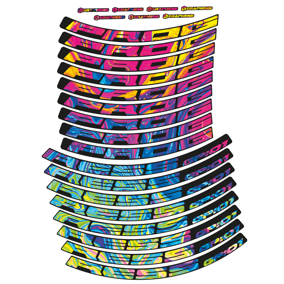 Decal Progress GP:01, MTB Wheel 29, bike sticker vinyl