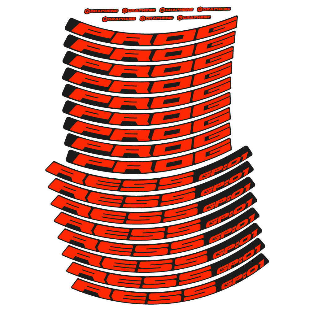 Decal Progress GP:01, MTB Wheel 29, bike sticker vinyl