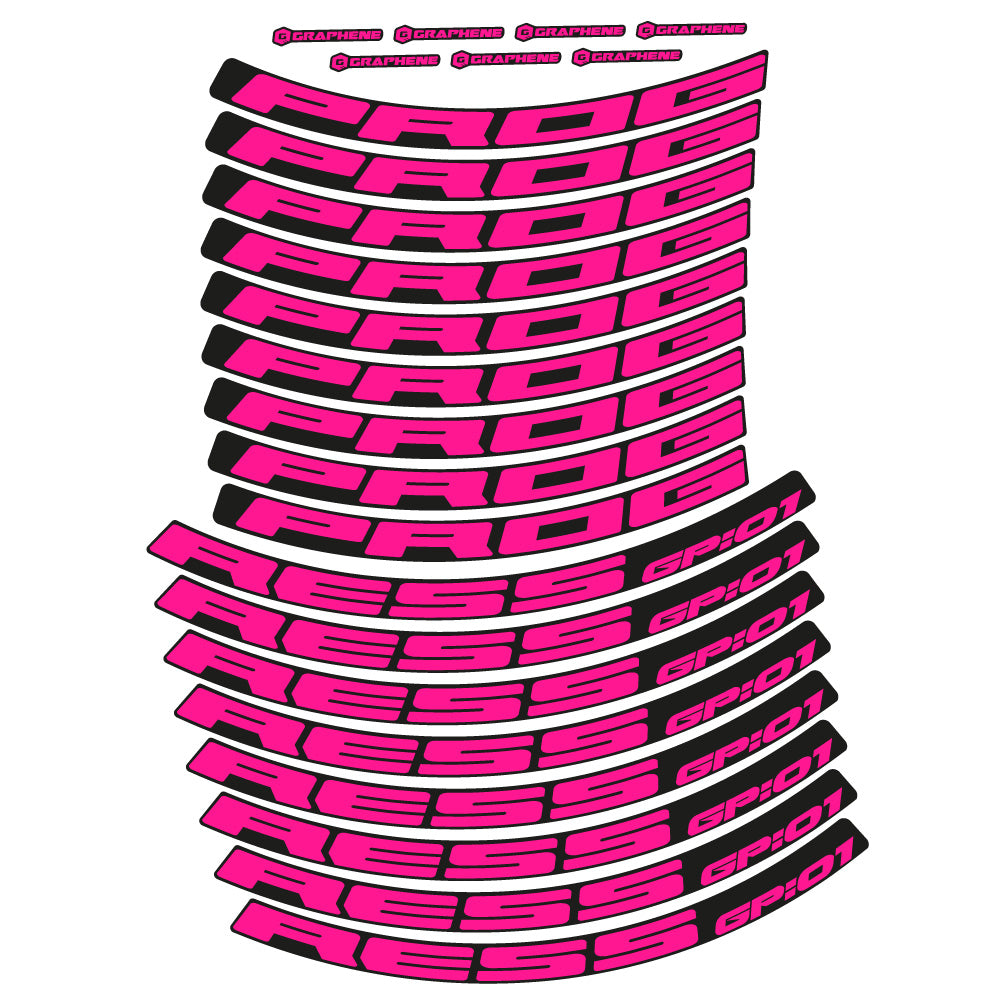 Decal Progress GP:01, MTB Wheel 29, bike sticker vinyl