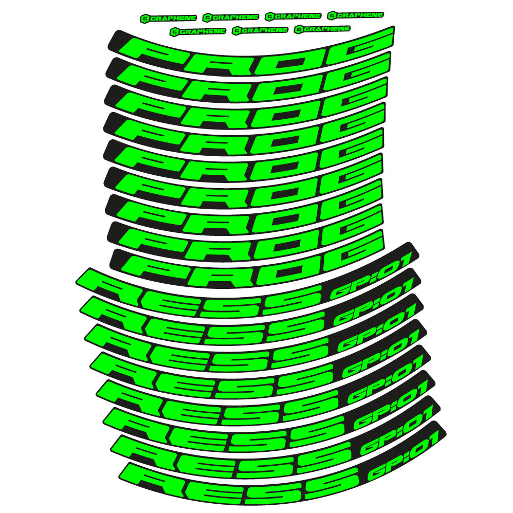 Decal Progress GP:01, MTB Wheel 29, bike sticker vinyl