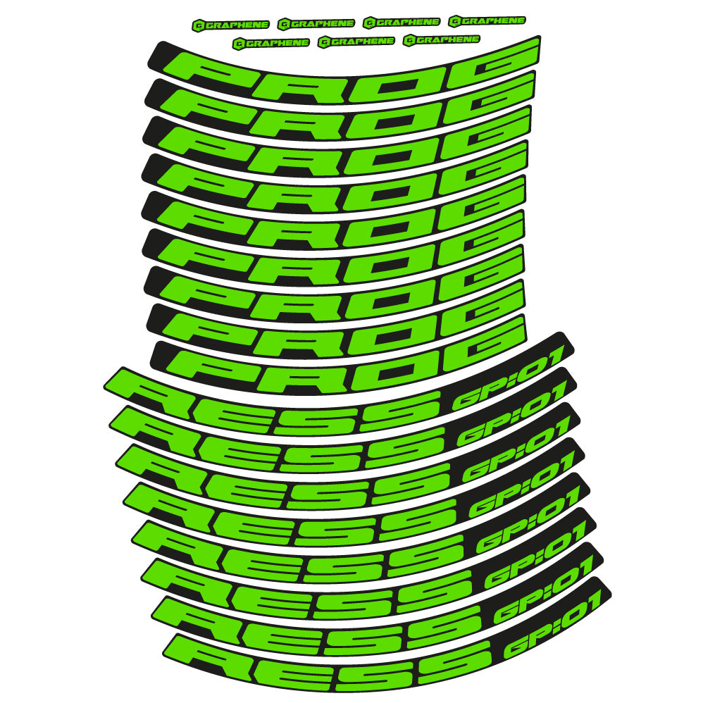 Decal Progress GP:01, MTB Wheel 29, bike sticker vinyl