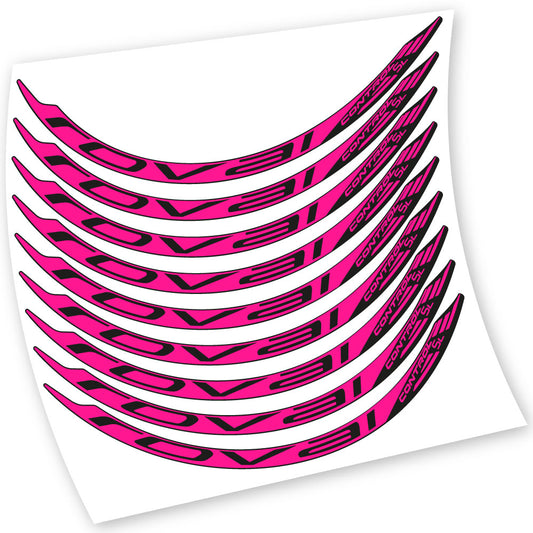 Neon Pink decal for Roval Control SL 2017 MTB wheel – bike sticker vinyl