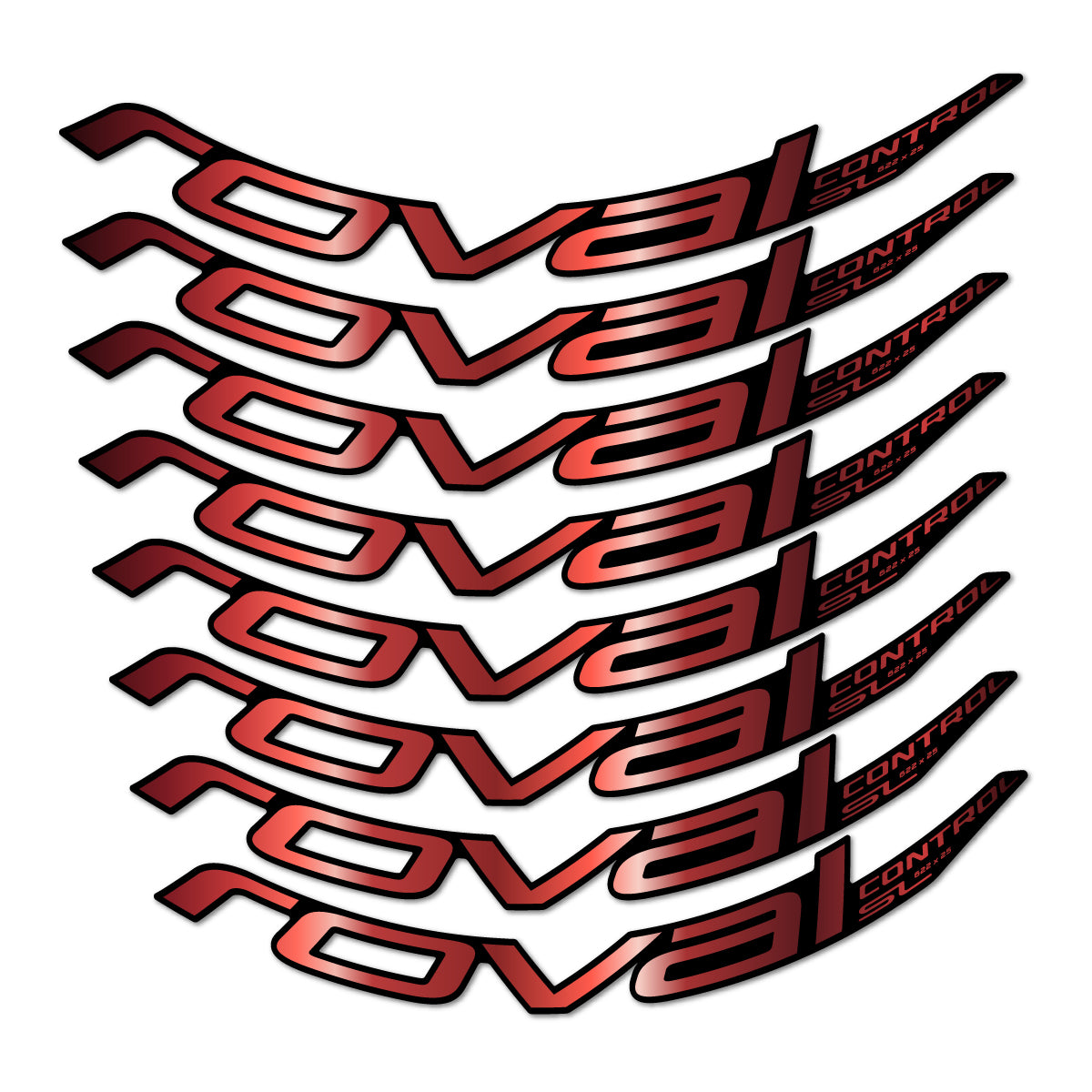 Compatible Stickers for Roval Control SL 2018, Mountain Wheel 29" vinyl decals - Copper