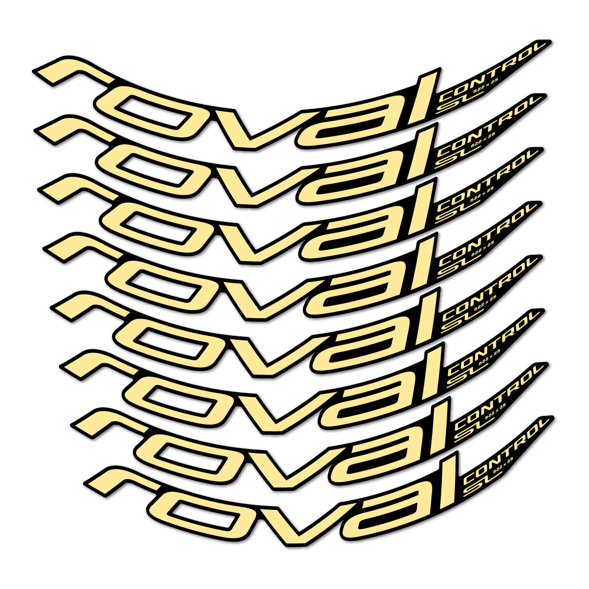 Compatible Stickers for Roval Control SL 2018, Mountain Wheel 29" vinyl decals - Cream
