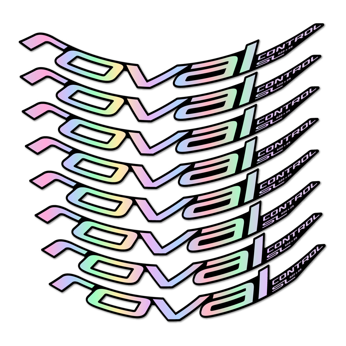 Compatible Stickers for Roval Control SL 2018, Mountain Wheel 29" vinyl decals - Hollographic