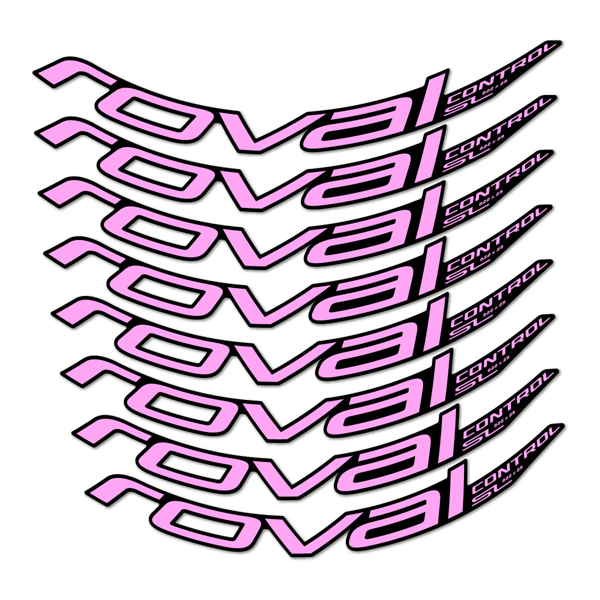 Compatible Stickers for Roval Control SL 2018, Mountain Wheel 29" vinyl decals - Light Lilac