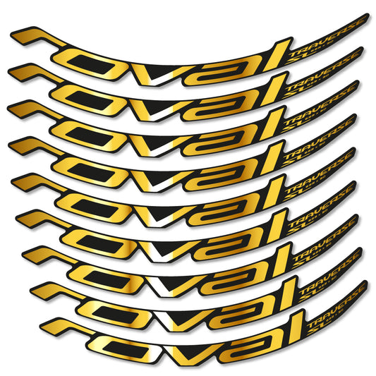 Chrome Gold decal for Roval Traverse SL Carbon 622x30 2019 2020 MTB wheel 29" – bike sticker vinyl