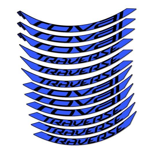 Medium Blue decal for Roval Traverse Alloy 2015-2017 MTB wheel 29" – bike sticker vinyl
