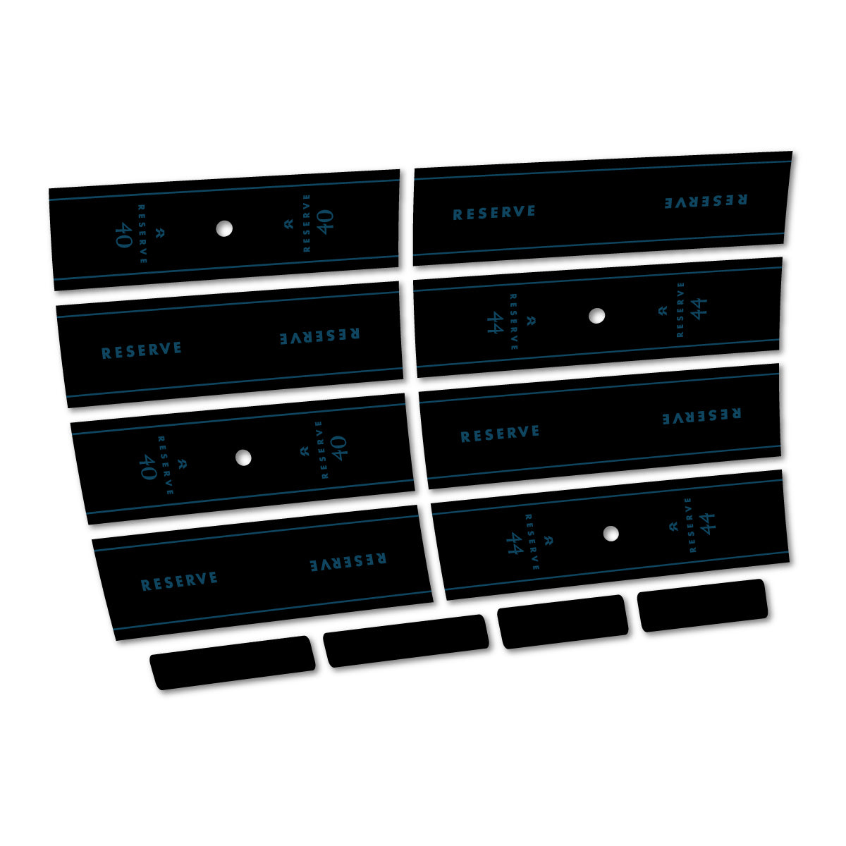 Compatible Stickers for Reserve 40/44 GR 2024-2026, Mountain Wheel 29" vinyl decals - Dark Lake