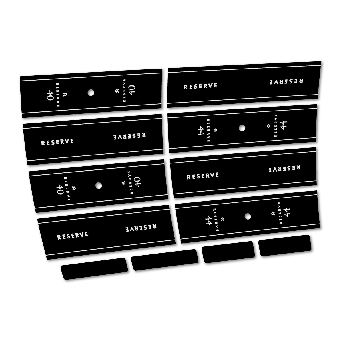 Compatible Stickers for Reserve 40/44 GR 2024-2026, Mountain Wheel 29" vinyl decals - Pearl Grey