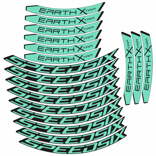 Mint decal for Speedsix Earth Xtra 29 MTB wheel 29" – bike sticker vinyl